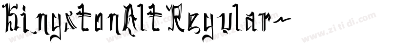 KingstonAlt Regular字体转换